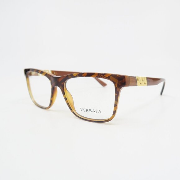 Versace VE 3319 5354 53mm Brown Monogram Logo New Women's Eyeglasses. - Picture 4 of 9